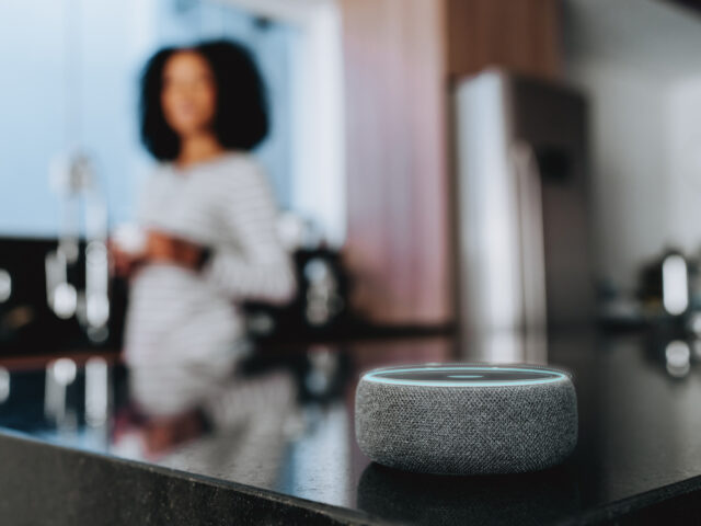 Smart Speaker on counter top - the perfect platform for advertising for local businesses